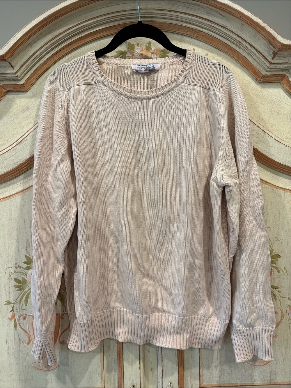 Murray’s Toggery Shop Nantucket Cream Cotton Fisherman Sweater XS